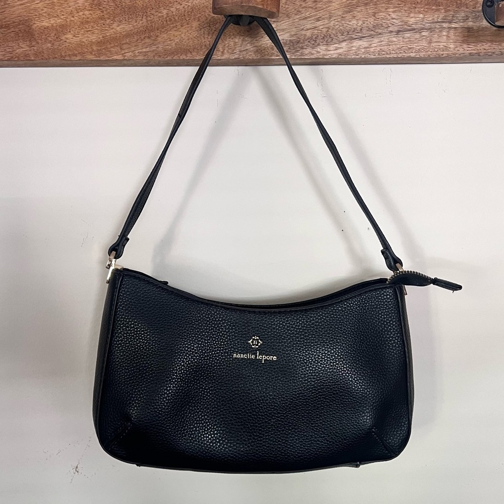 Previously owned Nanette Lepore Handbag in Black with Gold Hardware
